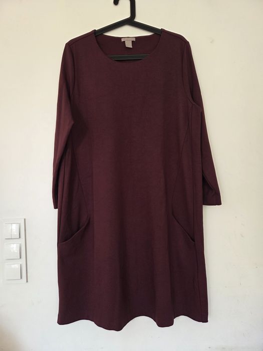 Śliczna bordowa sukienka H&M rozmiar XL