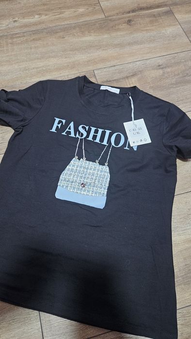 T-shirt czarny Nowy 40