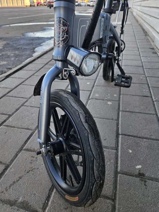 Складний електровелосипед Zhengbu D6, сірий, 14"