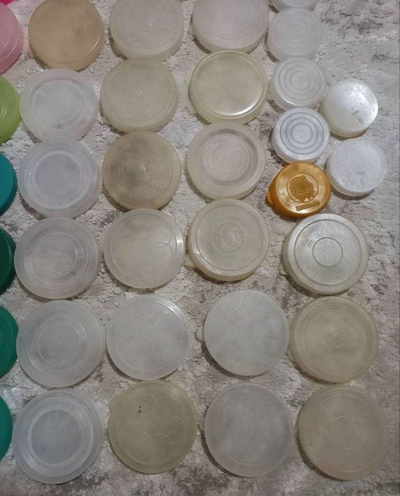 Кришка капронова поліетиленова пластикова для банки СССР СРСР