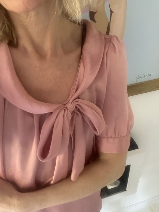 Bluzka Zara r M 38 śliczna kokarda bluza