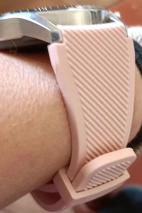 Bracelete Silicone Rosa 22mm