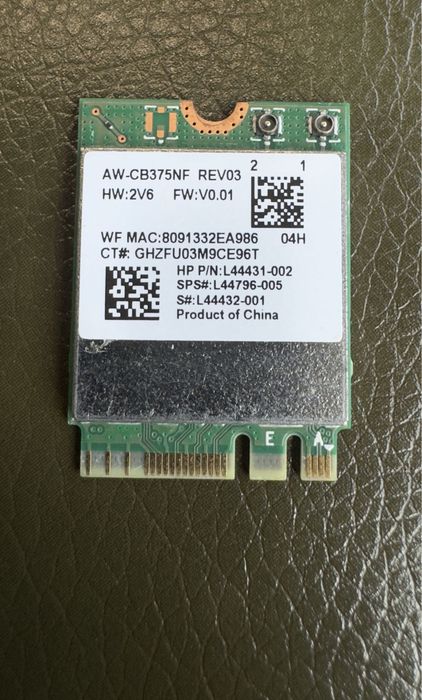 Wi-fi m2 модуль карта RTL8822CE 5G AW-CB375NF wifi m.2 bluetooth