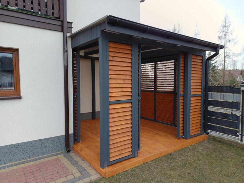 Żaluzje drewniane, lamele, balustrady