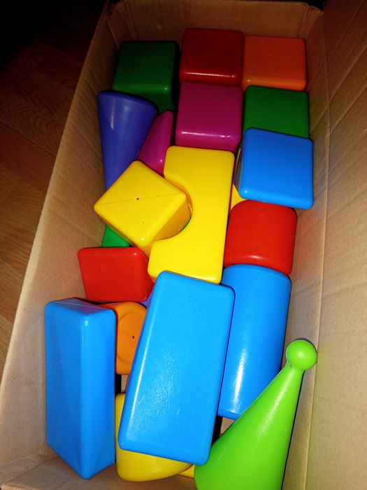 Klocki dmuchane miękkie ok.30 sztuk