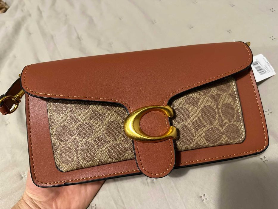 Torebka Coach Tabby 26 Geanta apricot brown