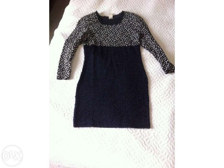 Vestido de cerimónia preto e branco