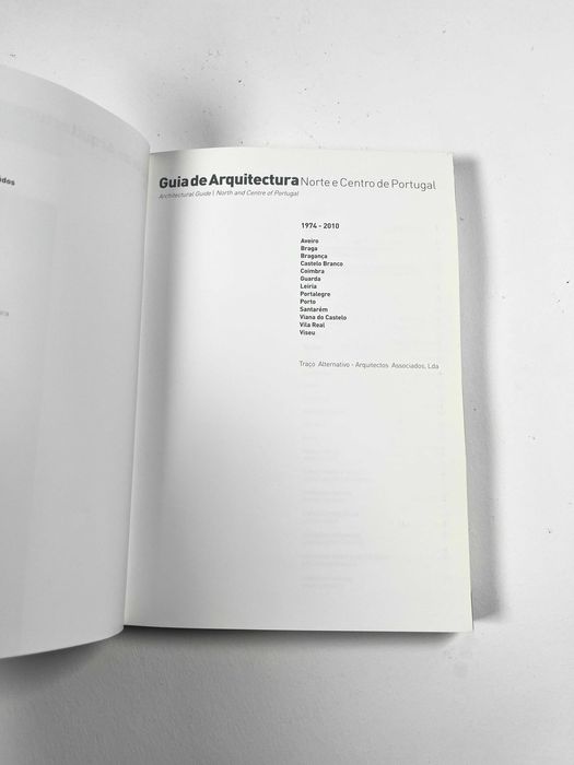 Guia de Arquitectura Norte e Centro de Portugal 1974/2010Livro