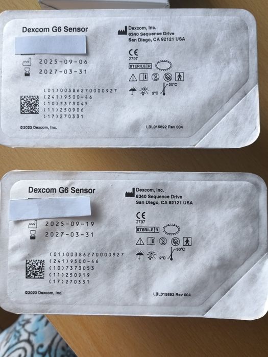 Sensory x 2 i transmiter x 1 zestaw Dexcom G6