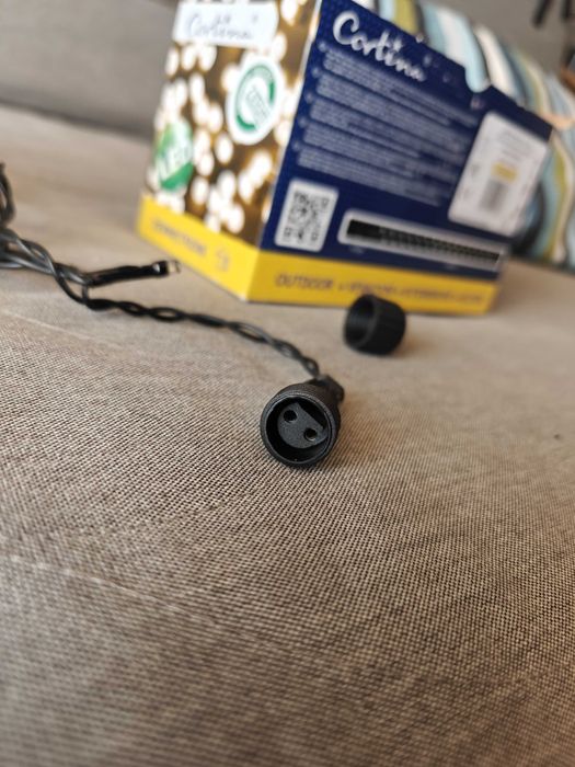 Cortina lampki choinkowe 200 LED zewnętrzne świąteczne ciepły biały