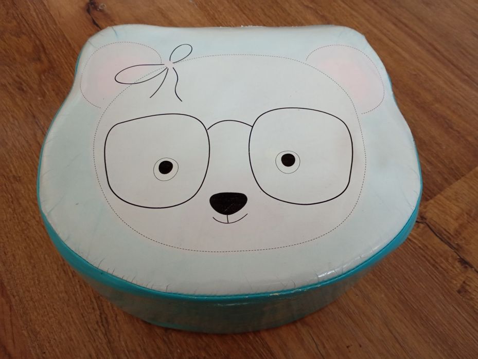 Puf dziecięcy miś – piankowy / lekki – 17 cm – uszkodzony (B)