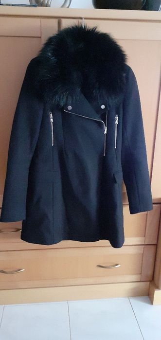 Black Wool Overcoat (Zara) for Women