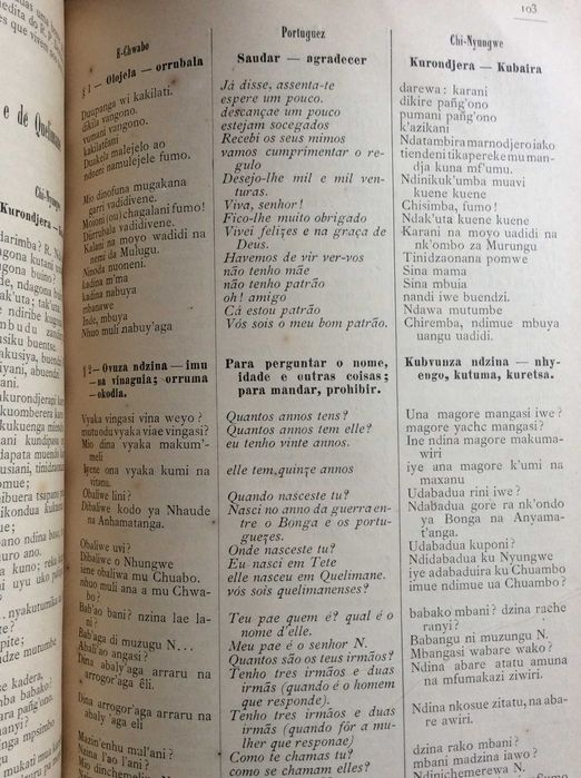 Pequeno vademecum da lingua bantu na Provincia de Moçambique...188?