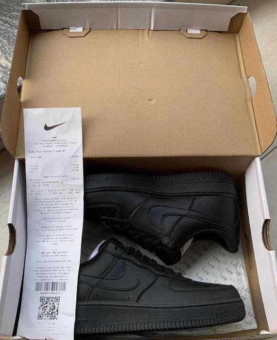 Air Force 1 Czarne Nowe Rozmiar: 44