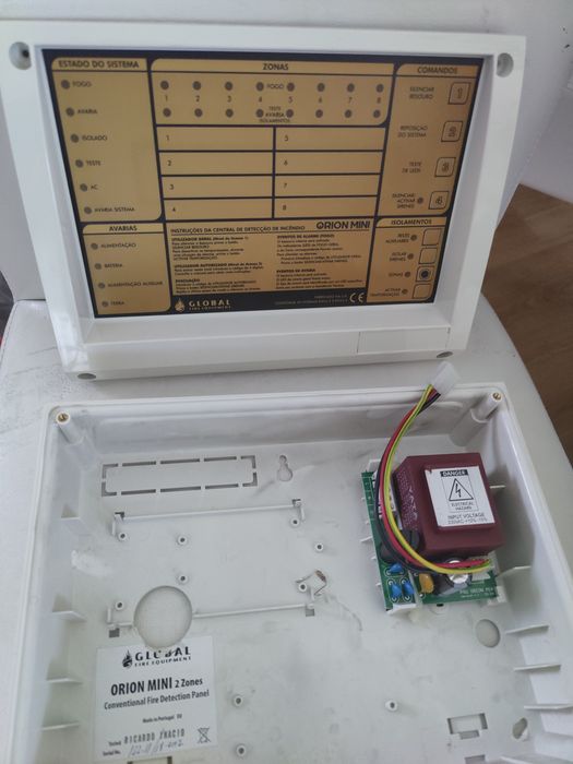 Central de incêndio Orion 2 zonas