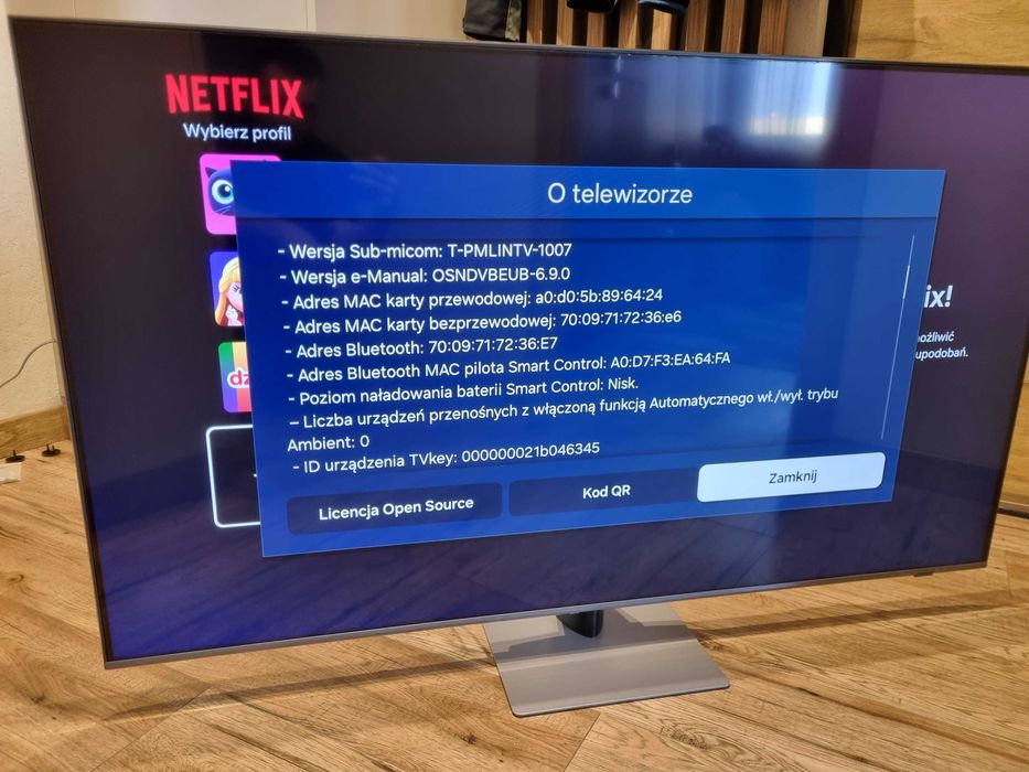 Telewizor Samsung 55 cali QE55Q77BAT QLED 4k 120 Hz