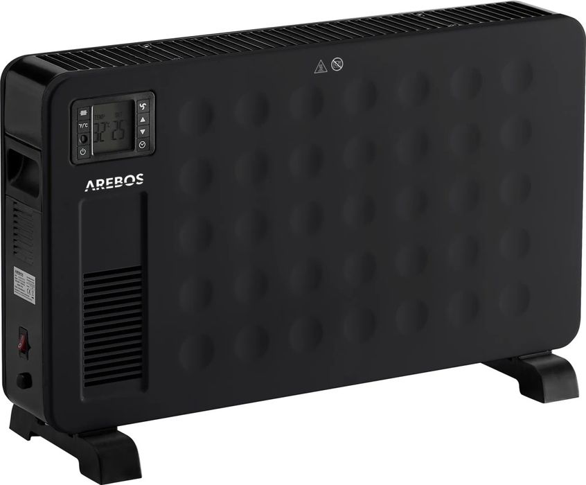 Konwerter Arebos 2300W czarny grzejnik elektryczny