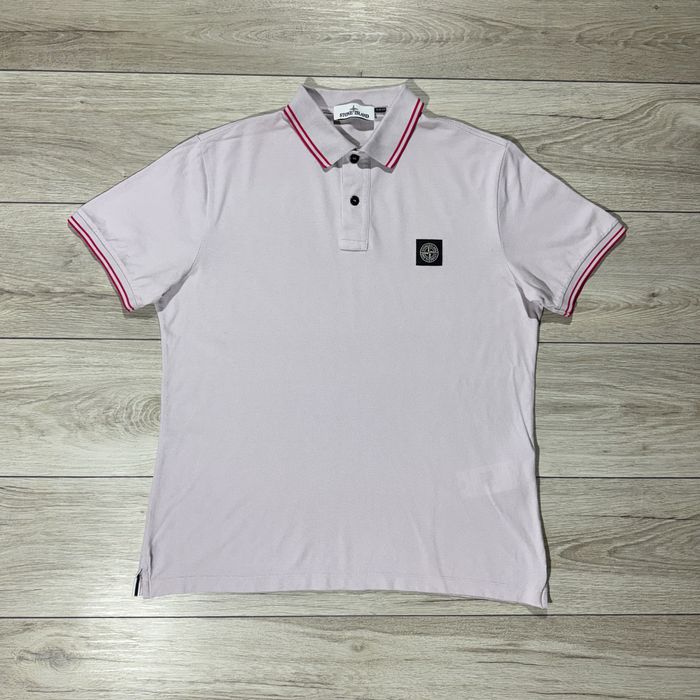 Легітне Поло Стон Айленд Stone Island Slim Fit (Lilac), XL, оригінал