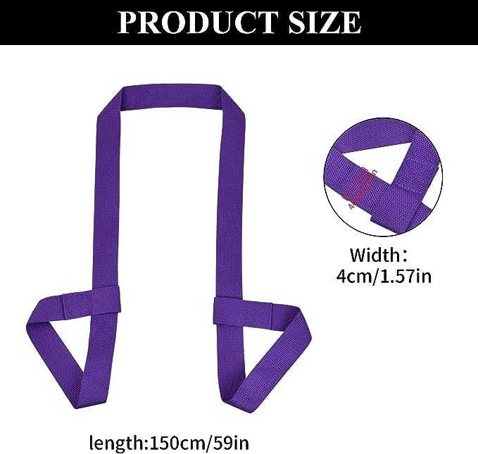 2 Cintos de ombro para transporte de esteira ioga