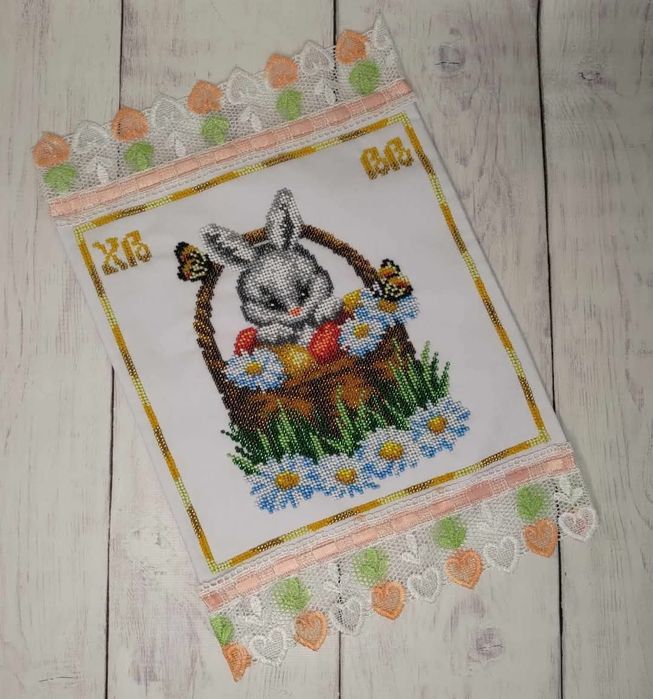 Збір для ЗСУ Дитячий пасхальний рушник на кошик