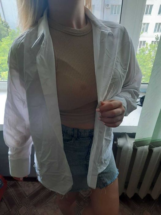 Рубашка LC WAIKIKI белая отличного качества