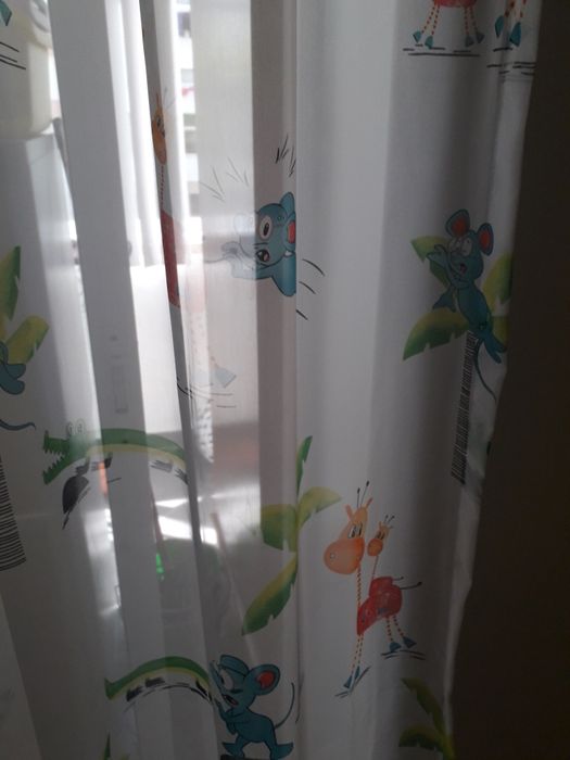 Varão aço escovado e cortinado