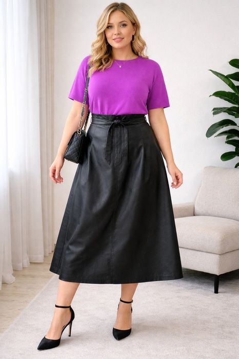 Спідниця з екошкіри C&A Розмір L-XL