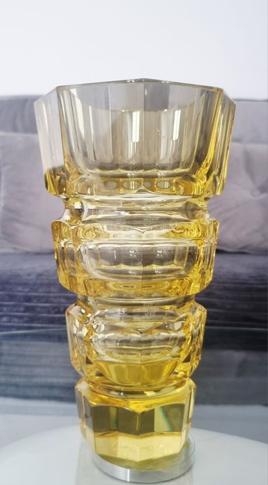 Sygnowany wazon proj. J. Hoffmann MOSER art deco