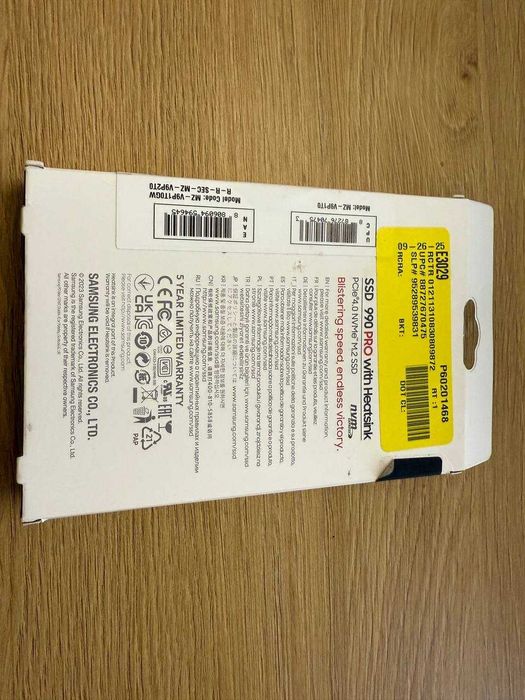 SSD накопичувач Samsung 990 PRO with Heatsink 1 TB