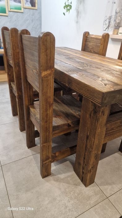 Stół + krzesła *lite drewno