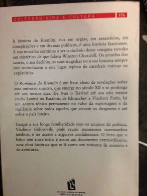 O romance do Kremlin Vladimir Fedorovsky