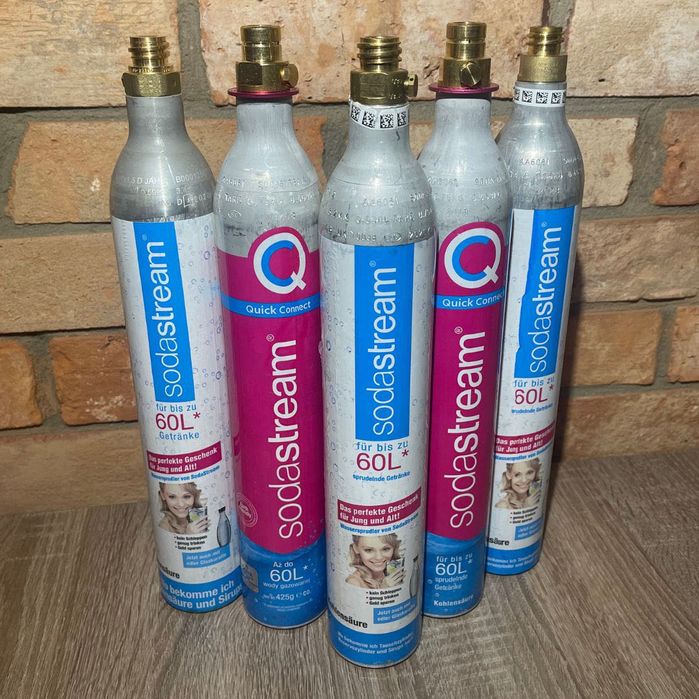 Soda Stream Quick Connect CO2 różowa wymiana / napełnienie / dowóz