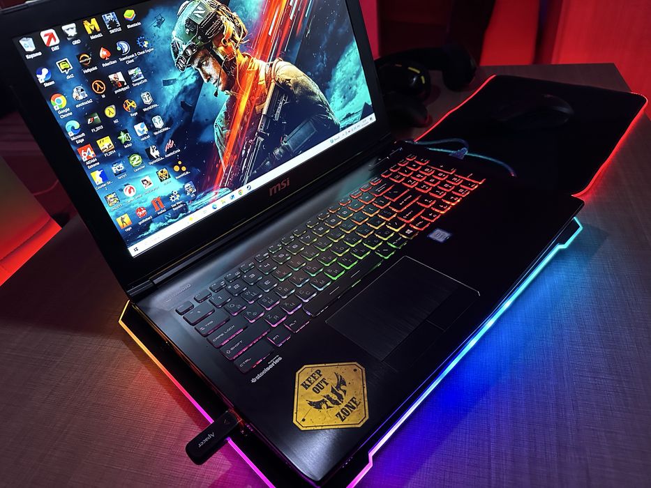 Игровой ноутбук Msi + игровые девайсы!