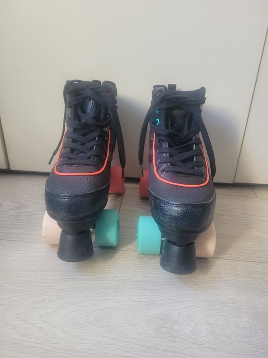 Zestaw oxelo quad 100 jr  wrotki torba  kask oxelo play7 r. 37 j. Nowe