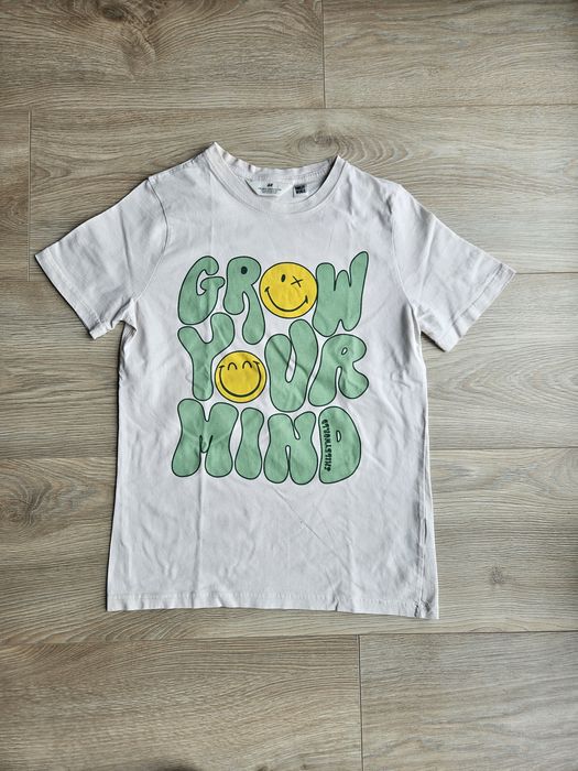 H&M t-shirt oversize z nadrukiem r.164cm (12lat)