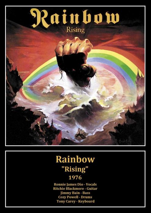 Plakaty A3 - Rock, Queen Nirvana LedZeppelin PinkFloyd Rainbow ACDC