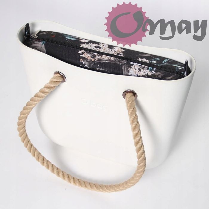 organizer OBAG MINI konwalie cudne 2 kieszenie wkład OMAY.PL