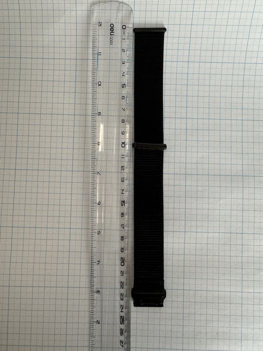Нейлоновий ремінець на липучці QuilFit для Garmin 22, 26 mm
