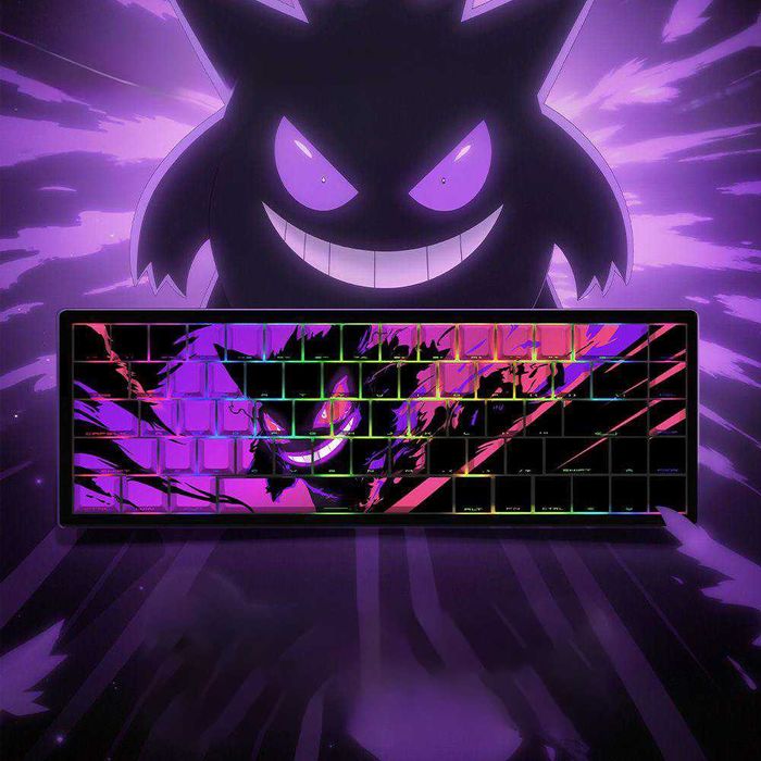 Кейкапы PBT Demon | Makima | Sakura | TOPOGRAPHIC / Cherry-профиле