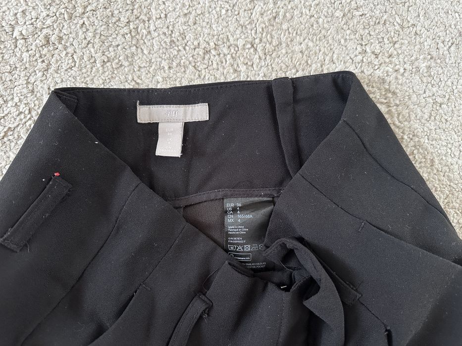 Czarne eleganckie spodnie