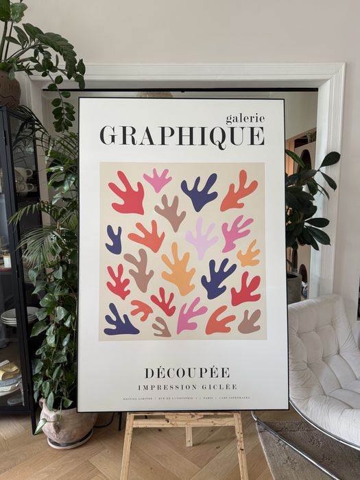 Bardzo duży obraz plakat na płycie w metalowej ramie 100x150 cm