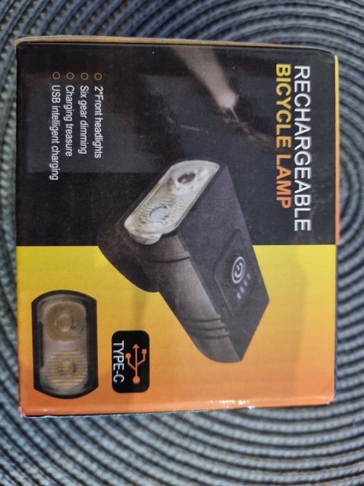 Lampka rowerowa przednia LED USB C