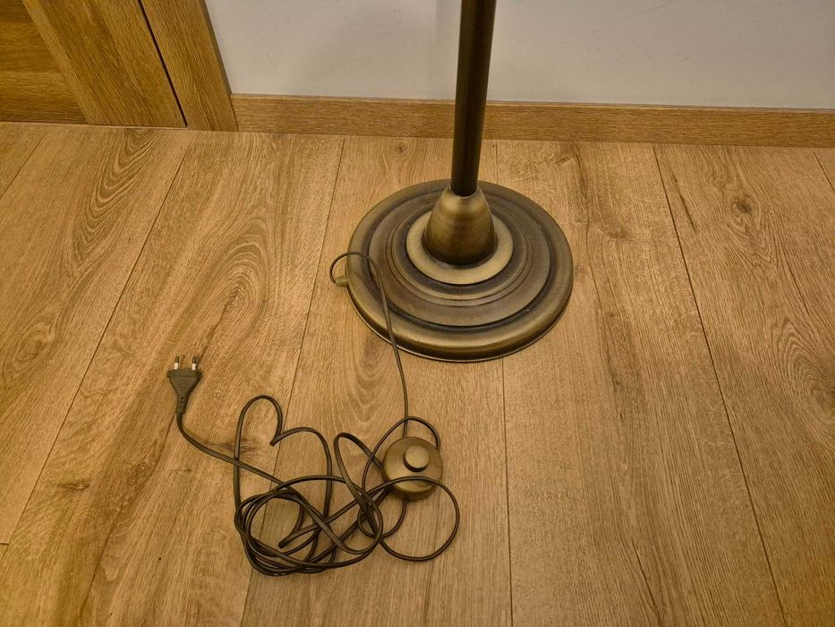 Zestaw JUPITER mosiądz: żyrandol + lampa podłogowa