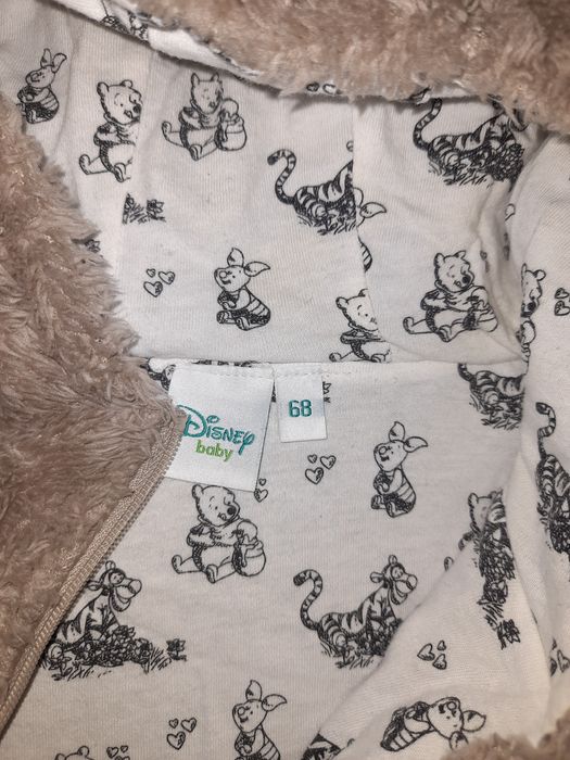 Теплые комбенизон с Винни 6 мес, человечки ромпер 9-12мес