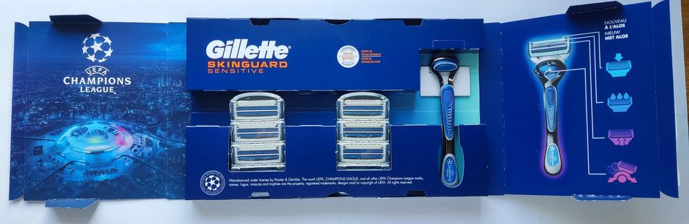 Gillette Skinguard Sensitive rączka+6 wkładów