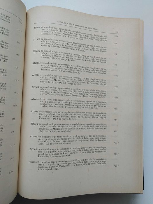 livro: "Inventario dos livros de matrícula dos moradores da Casa Real"