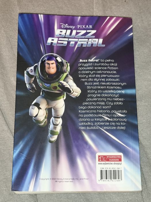 Buzz Astral Disnej Pixar książka - Toy Story