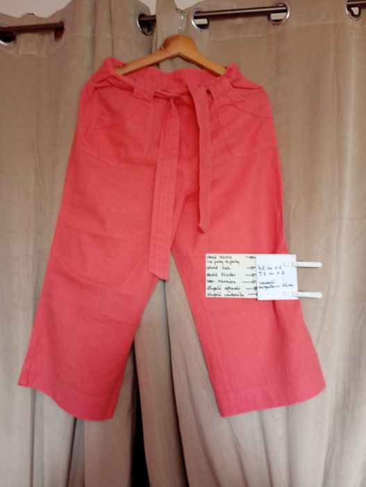 M&S Spodnie lniane kuloty ,lato upał,urlop,size 12