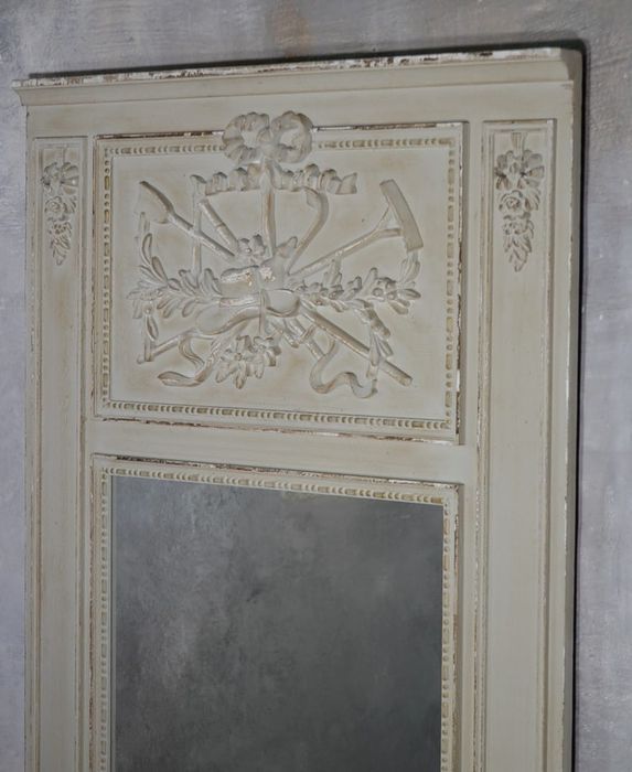 Lustro Białe W Stylu Prowansalskim Shabby Chic 165X100,448