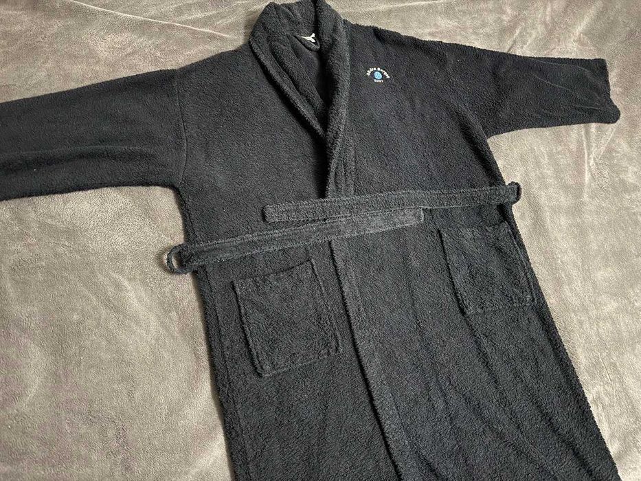 Халат махровий т.-синій, роз М